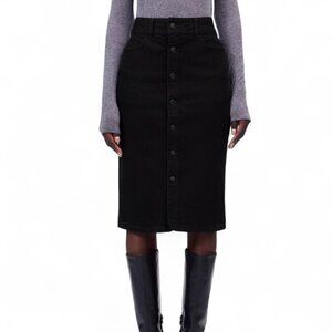 Madewell Denim Button-Front Midi Skirt Size 31 (Size 12)